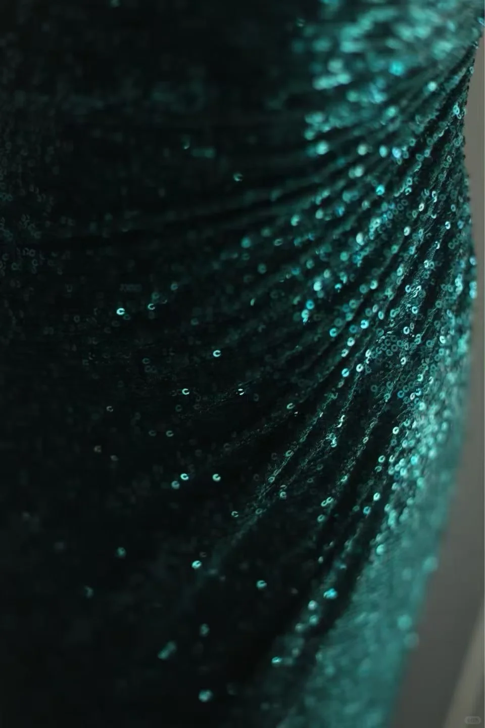 Emerald Green Spaghetti Strap Sequin Mermaid Evening Gown, Square Neck Side Ruched Fitted Long Prom Dress gh9126
