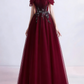 Süßes Tüll Pailletten langes Ballkleid Abendkleid 10470