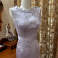 Lavender Sleeveless Waist-Cinched Fitted Mermaid Prom Gown, Evening Formal Dress gh7240
