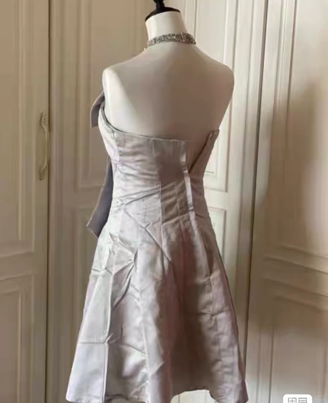 Rosa schönes und elegantes kurzes Heimkehrkleid mit Schleife, Rock, Ballkleid, Abendkleid gh4335