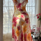 Colorful Romantic Floral Elegant Fashion Exquisite Beaded Long Chiffon Ball Dress Evening Dress Party Dress Valentine's Day Date Dress Wedding Guest Dress gh4007