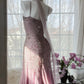 Rosa Lila Elegant Romantisch Exquisite Perlen Langes Chiffon Ballkleid Abendkleid Geburtstags-/Hochzeitsgast-/Urlaubspartykleid Ballkleid gh4021