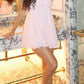 girlhomeshops-Rosa Spaghettiträger Kurzes Homecoming-Kleid Geburtstagskleid Lässig gh5856