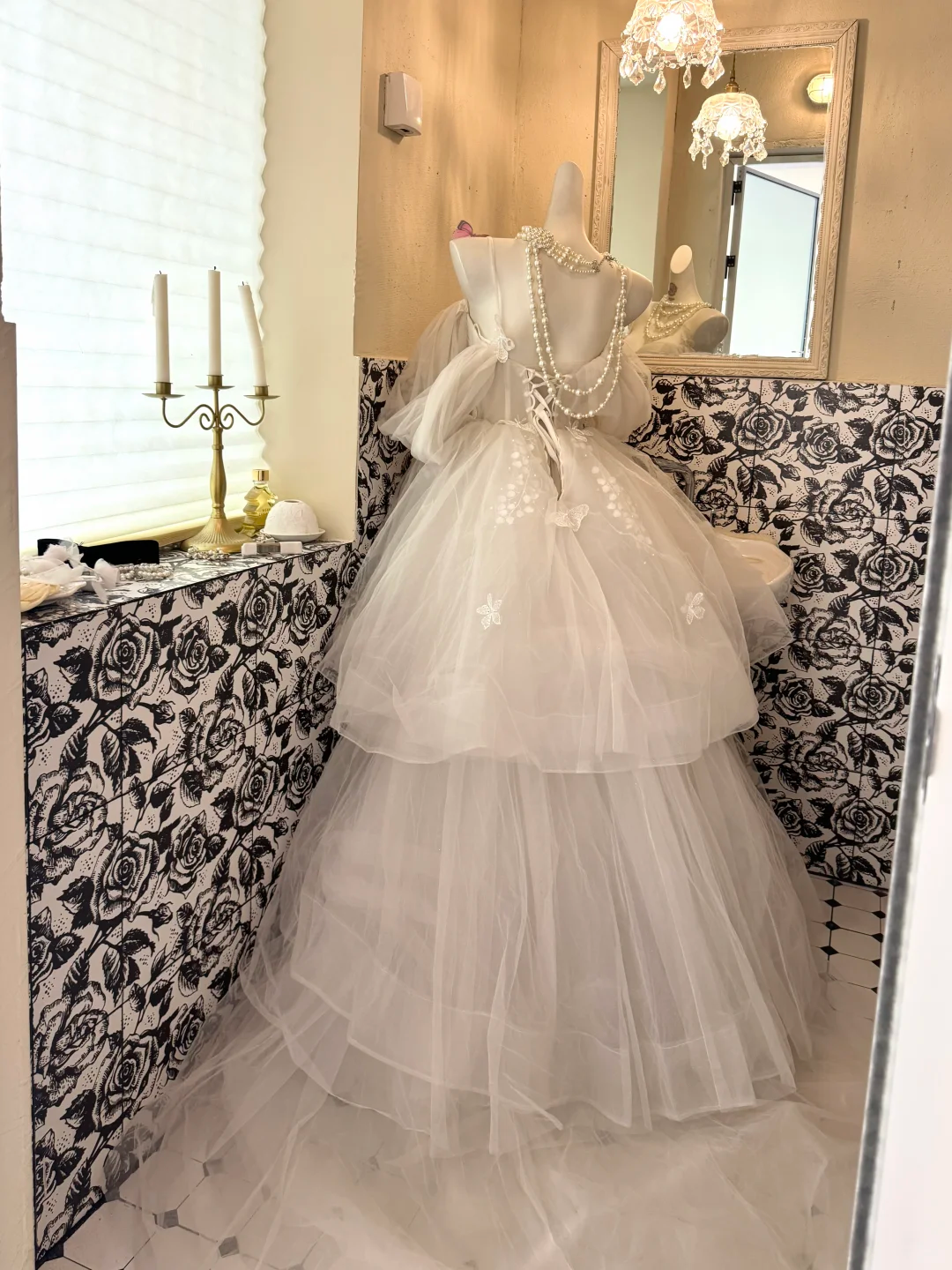 Ivory Spaghetti Strap Off-Shoulder Waist-Cinched Tiered Puffy Cake Skirt Romantic Dress, Wedding Gown gh7518