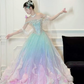 ✨Girlhomeshops-Ombre Sparkly Ball Gown 3D Floral Rhinestone Prom Dress gh10181
