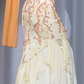 ✨Girlhomeshops-Ombre Orange Yellow Spaghetti Strap Prom Gown Hand Beaded Ruffle Chiffon Mermaid Evening Dress gh10076