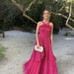 Pink Fashion Elegant Exquisite Lace Strap Long Tulle Ball Gown Evening Dress Wedding Guest Party Dress gh3362