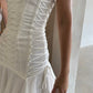 Girlhomeshops--White stylish off-the-shoulder bodycon short 15th birthday outfit formal homecoming dress gh5466