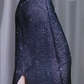 Ombre Pink Purple 3D Flower Glitter Tulle Princess Ball Gown gh9913