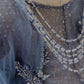 Wunderschönes, funkelndes, exquisites, mit Perlen besetztes, langes Tüll-Ballkleid-Abendkleid mit Strasssteinen und mehrlagigem Kleid gh1001