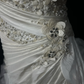 One Shoulder Vintage Bridal Gown Sweetheart Neck Beaded 3D Floral A Line Wedding Dress with Train gh9547