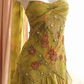 Olive Green Vintage Midi Prom Dress Spaghetti Straps Sweetheart Beaded 3D Flower Fringe Cocktail Gown with Choker Scarf gh9595