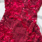 Sexy Vintage Short Prom & Evening Party Dress, Burgundy Sequin, Sleeveless, Fitted Waist Slim Silhouette gh8587