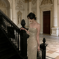 Champagnerfarbenes, paillettenbesetztes, trägerloses Meerjungfrauenkleid – Funkelndes Cocktailkleid im Stil der High Society gh6960