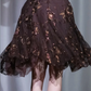 ✨Girlhomeshops-Brown Floral Beaded Halter Cocktail Dress, Short Sparkly Party Gown gh9916