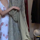 Sage Green Spaghetti Strap Silver Sequin Embroidered Draped Ruched Long Evening Prom Dress gh9784