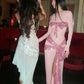 Pink Gorgeous Shiny Elegant Long Mermaid Slim Fashion Bow Slit Sexy Ball Gown Evening Dress Party Dress gh3248