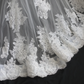 Off‑the‑Shoulder Mermaid Wedding Dress, Lace Elbow‑Length Sleeves Pearl Beaded Waistband Illusion Tulle Lace Train Bridal Gown gh9116