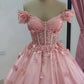 Girlhomeshops - Rosa Blumenmuster, exquisites, perlenbesetztes, kurzes Tüllkleid für Heimkehr, Ballkleid, Geburtstagsparty, Kleid gh5024
