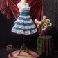 Blue Ocean Lace Homecoming Dress Vintage Prom Dress Birthday Dress gh4539