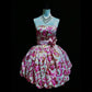 Weißes kurzes Satin-Heimkehrkleid mit Blumenmuster, Ballkleid, Geburtstagskleid, gh4636