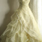 Girlhomeshops-Yellow Retro Halter Neck Heavy Puff Princess Wedding Dress gh5425