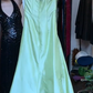 Light Apple Green Strapless Sweetheart Twist Ruched Satin A Line Long Evening Prom Dress gh9773
