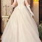 Off‑White Rose Spaghetti Strap Fitted Waist Figure‑Flattering Elegant Full Flared Skirt Vintage Prom Gown, Wedding Dress gh8601