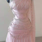 Pink Beaded Elegant Floor-Mounting Maxi Dress Long tulle Prom Dress Evening Dress gh3255