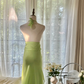 Hellgrünes, glänzendes, modisches, elegantes, exquisites, mit Perlen verziertes, langes Chiffon-Ballkleid mit Feenmotiv, Abendkleid für Geburtstage/Hochzeitsgäste/Feiertagspartys, Ballkleid, Valentinstags-Date-Kleid, gh4038