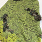 girlhomeshops - Robe midi sans manches à empiècements en dentelle et mousseline vert olive gh6311