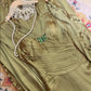 Robe de bal longue en satin à volants, élégante et vintage, style papillon, verte, robe de soirée, robe de remise de diplôme, gh4258