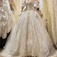 🎻Ivory white gorgeous beaded retro classical oil painting aristocratic girl handmade pearls and embroidery long floor-length satin ball gown evening dress wedding dress gh4543
