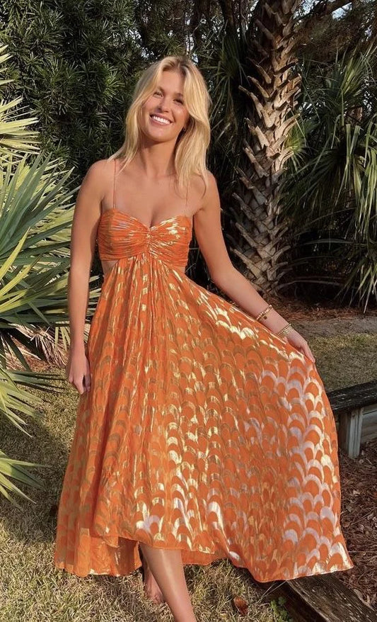 Orange Neue Ankunft Mode A-linie Lange Elegante Ballkleid Abendkleid Partykleid gh3450