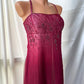 Girlhomeshops--Red exquisite floral beaded fashion long tulle prom dress graduation dress gh5521