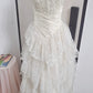 girlhomeshops – Weißes, langes, elegantes Ballkleid aus Tüll, gh5565