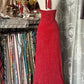 Schwarz/Rot Süße Vintage Mode Rückenfreies Langes A-linie Chiffon Tüll Ballkleid Abendkleid Geburtstagskleid gh4244