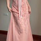 Trägerloses Abendkleid im Sweet Element Style mit Spaghettiträgern | Rosa-lila Tüll-Maxikleid mit Perlenbesatz für Verlobung, Party, Junggesellinnenabschied und andere festliche Anlässe gh6433