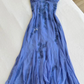 Blue Vintage Elegant V Neck Exquisite Embroidery Applique Beading Long Chiffon prom dress Evening Gown Party Dress gh3408
