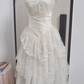 girlhomeshops – Weißes, langes, elegantes Ballkleid aus Tüll, gh5565