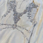 girlhomeshops-Cremefarbenes, ärmelloses, bodenlanges Abendkleid aus Chiffon mit Perlenbesatz gh6309