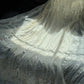 Girlhomeshops - Elfenbeinweißes, mit Perlen besetztes Chiffon-Tüllkleid mit Schmetterlingsperlen, langes Ballkleid, Abendkleid, Geburtstagspartykleid, Feenkleid, gh5168