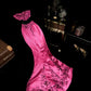 Rosa florales langes Satin-Ballkleid, Abend- und Partykleid, gh4422