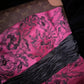 Rosa florales langes Satin-Ballkleid, Abend- und Partykleid, gh4422