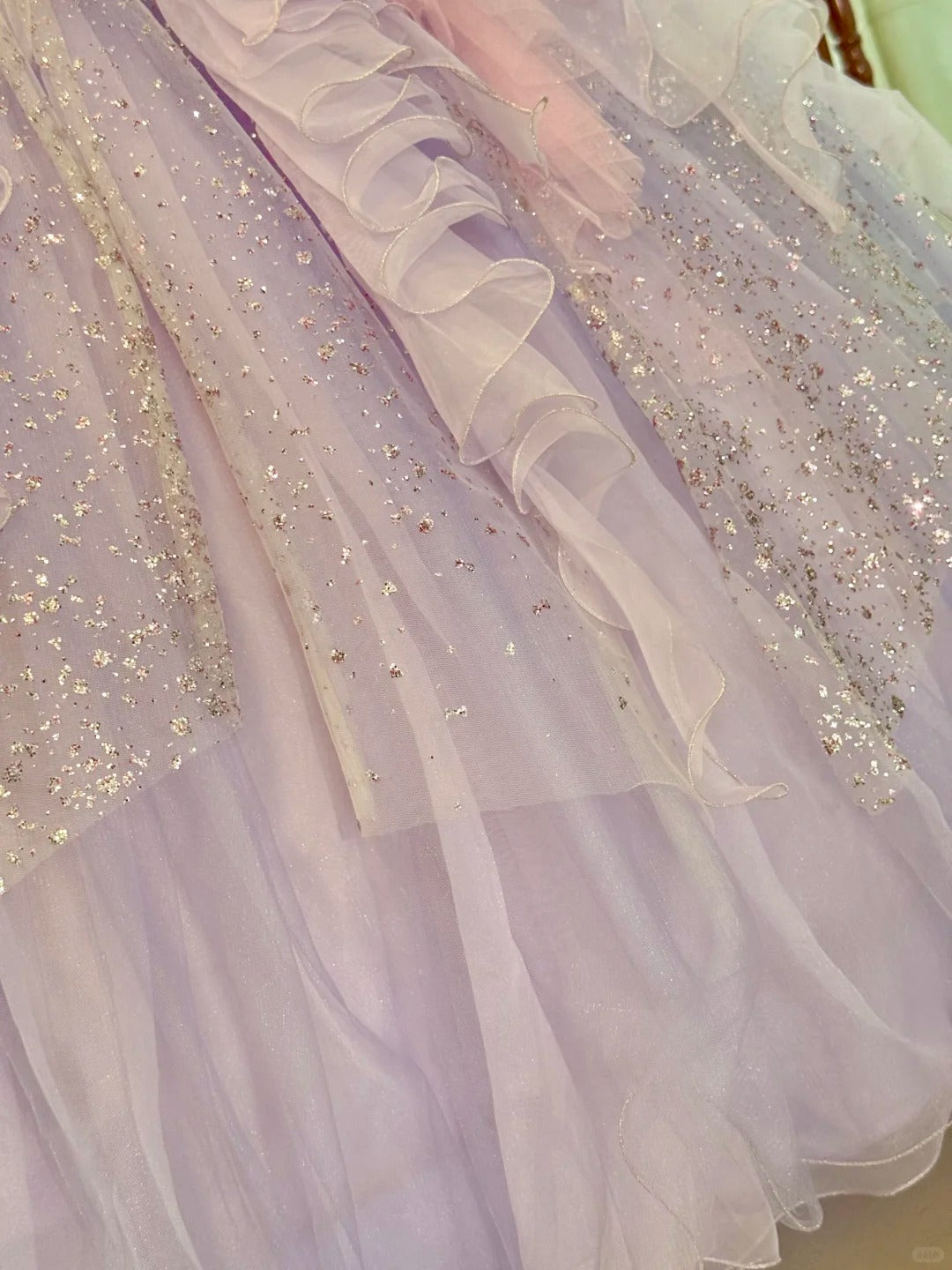 Girlhomeshops-Quinceanera Dresses Pink Purple Gorgeous Elegant Shiny Floral Sequin Long Tulle Prom Dress Graduation Dress gh5001