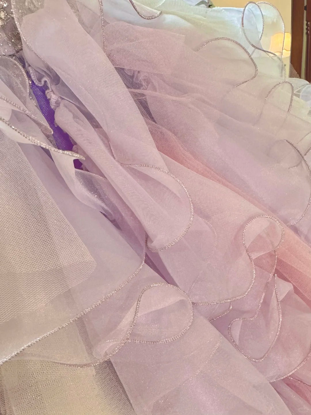Girlhomeshops-Quinceanera Dresses Pink Purple Gorgeous Elegant Shiny Floral Sequin Long Tulle Prom Dress Graduation Dress gh5001