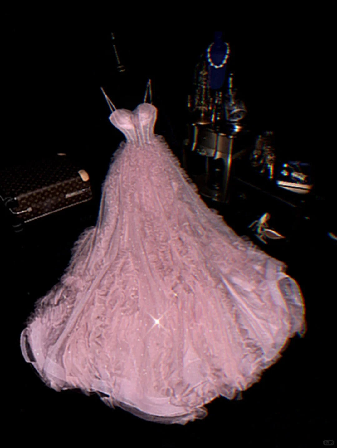 Rosa elegante süße wunderschöne lange Tüll Ballkleid Abendkleid Abschlusskleid gh4452