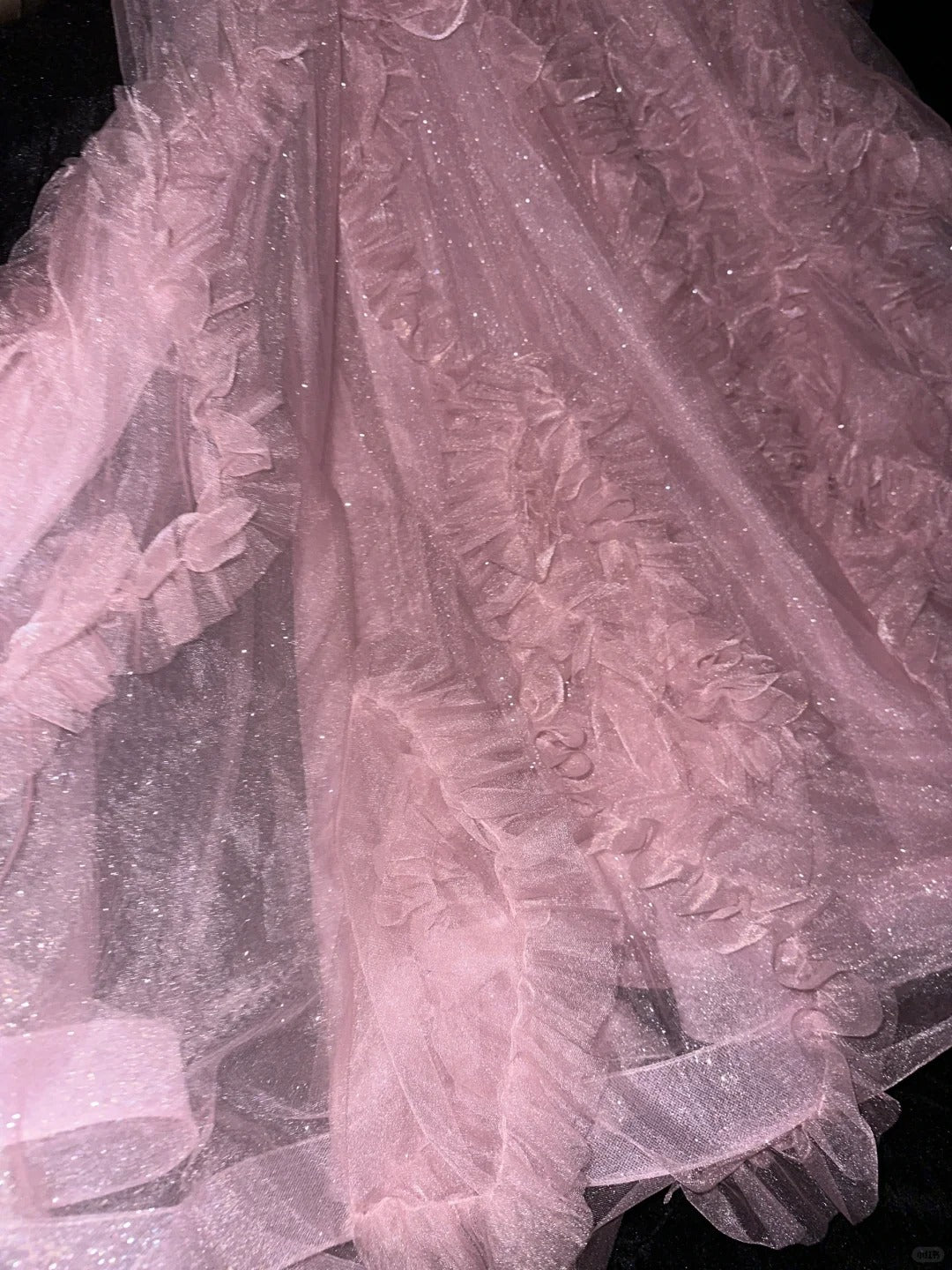 Rosa elegante süße wunderschöne lange Tüll Ballkleid Abendkleid Abschlusskleid gh4452