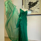 Green applique fashion long chiffon ball gown evening dress party dress gh4942