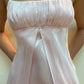 girlhomeshops-- Feenkleid, rosa, A-Linie, Spaghettiträger, hohe Taille, ärmellos, lang, Satin, Ballkleid, gh5724
